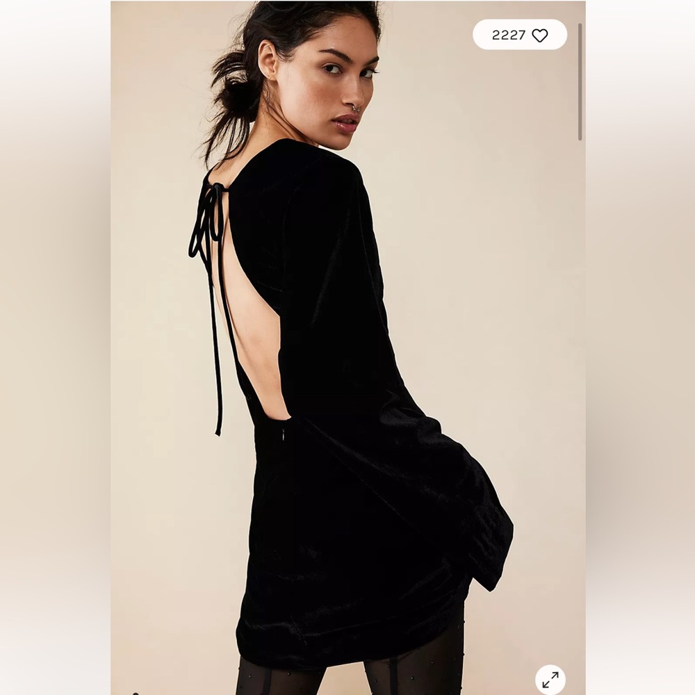 Free People Chelsey Mini Dress NWOT M - Picture 7 of 8